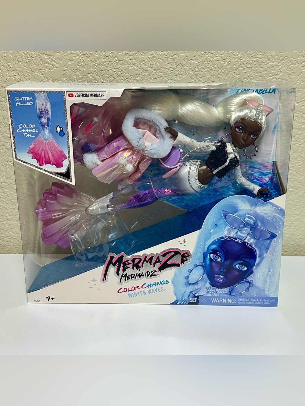 NEW IN BOX✨ Mermaze Mermaidz Color Change Winter Waves Mermaid Doll Crystabella